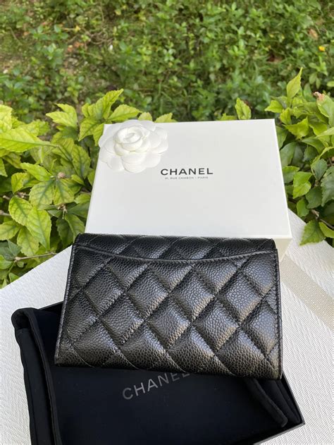 chanel classic card holder white|Chanel classic flap card holder.